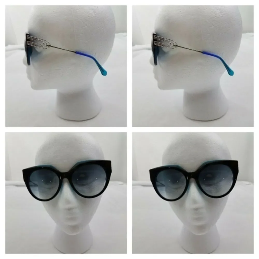 Roberto Cavalli Havana Cat Eye Sunglasses Blue‎ Bla